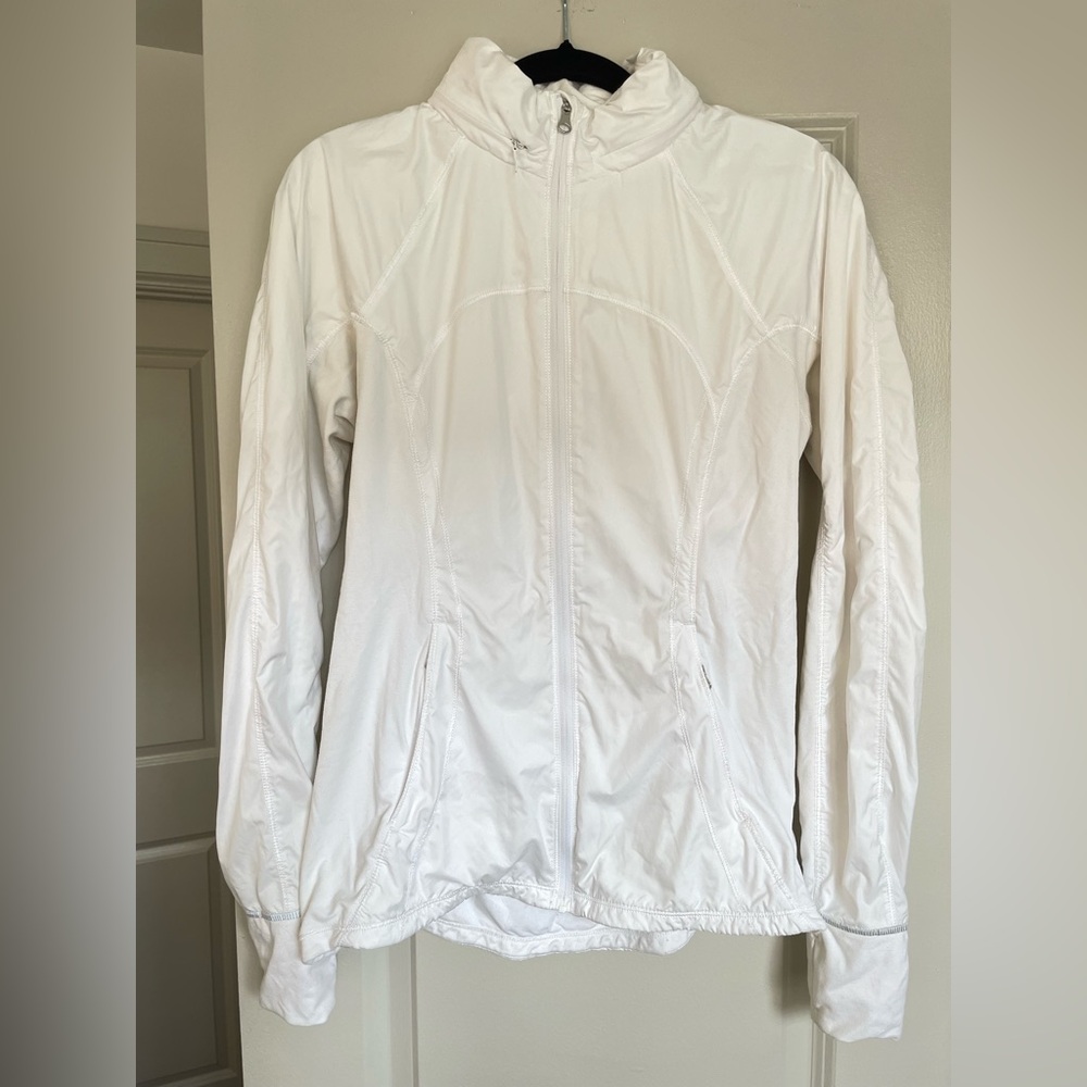 Women's Lululemon White Athletic Jacket